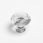 Ручка кнопка CAPPIO, "Алмаз", стеклянная, d=25 мм - Фото 5