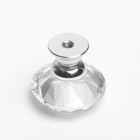 Ручка кнопка CAPPIO, "Алмаз", стеклянная, d=25 мм - Фото 2