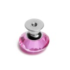 Ручка кнопка CAPPIO, цвет розовый "Алмаз", стеклянная, d=25 мм - Фото 7