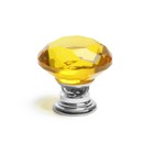Ручка кнопка CAPPIO, цвет золотой "Алмаз", стеклянная, d=25 мм - Фото 3