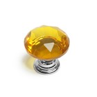 Ручка кнопка CAPPIO, цвет золотой "Алмаз", стеклянная, d=25 мм - Фото 4