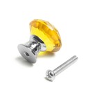 Ручка кнопка CAPPIO, цвет золотой "Алмаз", стеклянная, d=25 мм - Фото 8