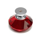 Ручка кнопка CAPPIO, цвет красный "Алмаз", стеклянная, d=40 мм - Фото 8