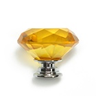 Ручка-кнопка CAPPIO "Алмаз", цвет золото, стеклянная, d=40 мм - фото 25426844