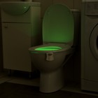 Светильник для туалета с датчиком движ., RGB, 3 Вт, IP68,  от бат. 3*AAA, белый - Фото 5