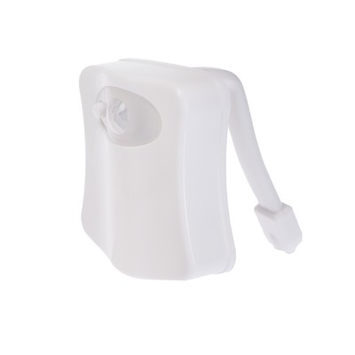 Светильник для туалета с датчиком движ., RGB, 3 Вт, IP68, от бат. 3хAAA, белый