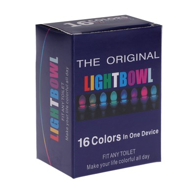 Светильник для туалета с датчиком движ., RGB, 3 Вт, IP68, от бат. 3хAAA, белый