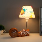 Настольная лампа "Баскетбол" E14 15Вт оранжево-белый 6х30х32,5 см RISALUX - фото 21450829