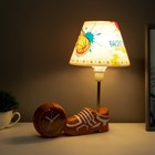 Настольная лампа "Баскетбол" E14 15Вт оранжево-белый 6х30х32,5 см RISALUX - Фото 3