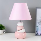 Настольная лампа 16870/1 E14 40Вт бело-розовый 23х23х35 см RISALUX - фото 4420008