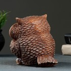 Садовая фигура "Сова с чаем" 19х16см - фото 21450968