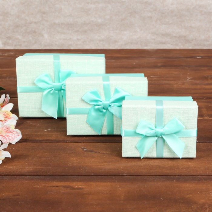 УЦЕНКА Набор коробок 3 в 1 14*9,5*8/12*8,5*7/10*7,5*6 см - Фото 1