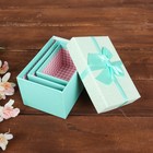 УЦЕНКА Набор коробок 3 в 1 14*9,5*8/12*8,5*7/10*7,5*6 см - Фото 3