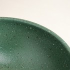 Салатник "Гранит", тёмно-зелёный, красная глина, 1 л - Фото 3