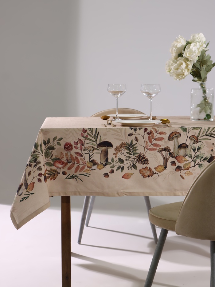 Скатерть «Этель» Nature forest 146×180 см, 100% хлопок, репс 210 г/м² - Фото 1