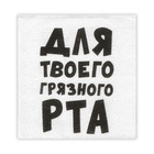 Салфетки бумажные однослойные «Для твоего грязного рта», 24×24 см, 20 шт. - Фото 2
