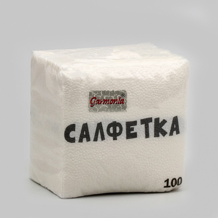 Салфетки бумажные однослойные Гармония цвета Салфетка 24*24 см, 100 шт