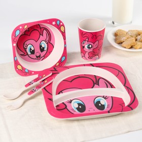 Набор детской бамбуковой посуды, 5 предметов 'Пинки Пай', My Little Pony