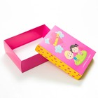Коробка подарочная, крышка-дно, сборная "Любовь это...", розовая, 21 х 15 х 7 см - Фото 3