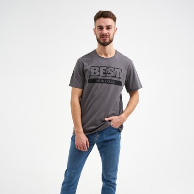 Футболка мужская KAFTAN «Муж года», размер 50, серая