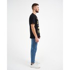 Футболка мужская KAFTAN Love beer, размер 48, хлопок 100%, чёрная - фото 49177501