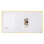 Папка-регистратор А4, 50 мм, Calligrata, полипропилен, металлическая окантовка, карман на корешок, собранная, жёлтая - Фото 4