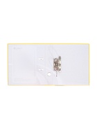 Папка-регистратор А4, 50 мм, ПВХ, тиснение «лен», металлическая окантовка, карман на корешок, собранная, желтая - Фото 9