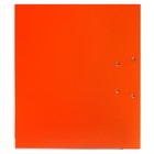 Папка-регистратор А4, 50 мм, Calligrata, полипропилен, металлическая окантовка, карман на корешок, собранная, оранжевая - Фото 7