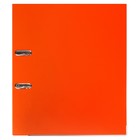 Папка-регистратор А4, 50 мм, Calligrata, полипропилен, металлическая окантовка, карман на корешок, собранная, оранжевая - фото 9527159