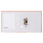 Папка-регистратор А4, 50 мм, Calligrata, полипропилен, металлическая окантовка, карман на корешок, собранная, оранжевая - Фото 4