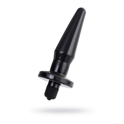 Анальная пробка Toyfa POPO Pleasure Lacerta с вибрацией, TPR, чёрная, 12,1 см