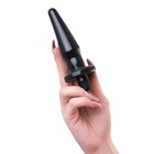 Анальная пробка Toyfa POPO Pleasure Lacerta с вибрацией, TPR, чёрная, 12,1 см - Фото 5