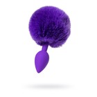 Анальная пробка ToDo by Toyfa Sweet bunny, силикон, цвет фиолетовый, 13 см, d 2,8 см - Фото 1