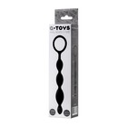 Анальная цепочка Toyfa A-toys S, силикон, цвет чёрный, 19,5см - Фото 3