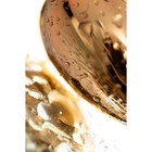 Анальная пробка, металл, золотистый, с кристаллом цвета рубин, 7 см, d 2,8 см, 50 г - Фото 7