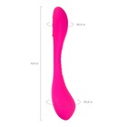 Вибратор для пар Lovense Quake Dolce, силикон, цвет розовый, 20 см - Фото 3
