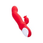 Вибратор JOS Redli с двигающейся головкой, силикон, цвет красный, 21 см - Фото 11