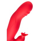Вибратор JOS Redli с двигающейся головкой, силикон, цвет красный, 21 см - Фото 5