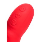 Вибратор JOS Redli с двигающейся головкой, силикон, цвет красный, 21 см - Фото 6