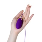 Виброяйцо с пультом управления Toyfa A-Toys Shelly, силикон, цвет фиолетовый - Фото 3