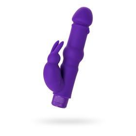 Нереалистичный вибратор Toyfa A-Toys, силикон, цвет фиолетовый, 18 см