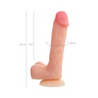 Фаллоимитатор RealStick Silicone Ryan G, телесный, 22,5 см - Фото 8