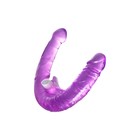 Фаллоимитатор двусторонний с вибропулей Toyfa Double Dildo, TPR, цвет фиолетовый, 35 см - Фото 8
