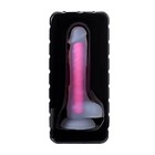 Фаллоимитатор, светящийся в темноте, силикон, прозрачно-розовый, 18 см - Фото 7