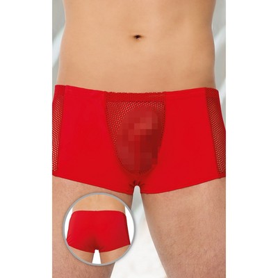 Шорты мужские с сеткой SoftLine Collection, цвет красный, XL