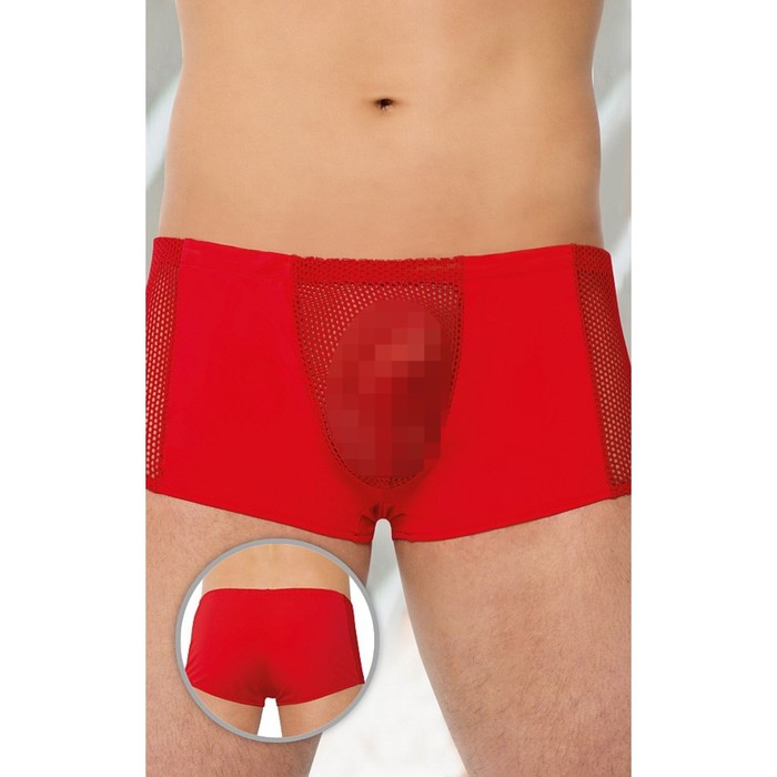 Шорты мужские с сеткой SoftLine Collection, цвет красный, XL - Фото 1