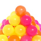 Набор шаров «Флуоресцентные» 500 штук, цвета оранжевый, розовый, лимонный - Фото 2