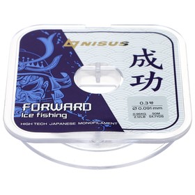 Леска Forward Ice Fishing, диаметр 0.091 мм, тест 0.96 кг, 50 м, Nylon Transparent Nisus 7560066