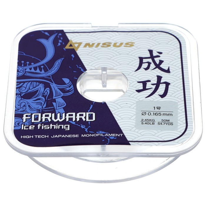 

Леска Forward Ice Fishing, диаметр 0.165 мм, тест 2.45 кг, 50 м, Nylon Transparent Nisus