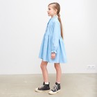 Платье для девочки MINAKU, цвет голубой, рост 140 см - Фото 4
